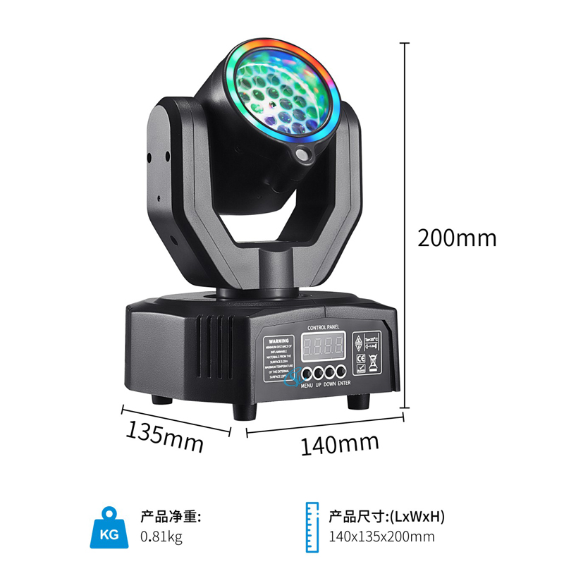 Led 30w dj festa luz super mini ponto movendo a cabeça dmx512 luzes de palco discoteca com padrão para boate bar