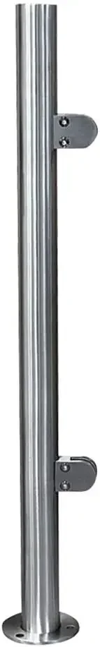 43" End Post Glass Railing Post Glass Balustrade Railing Post 304 Stainless Steel Railing Fence Pole Handrail Garden Fencing