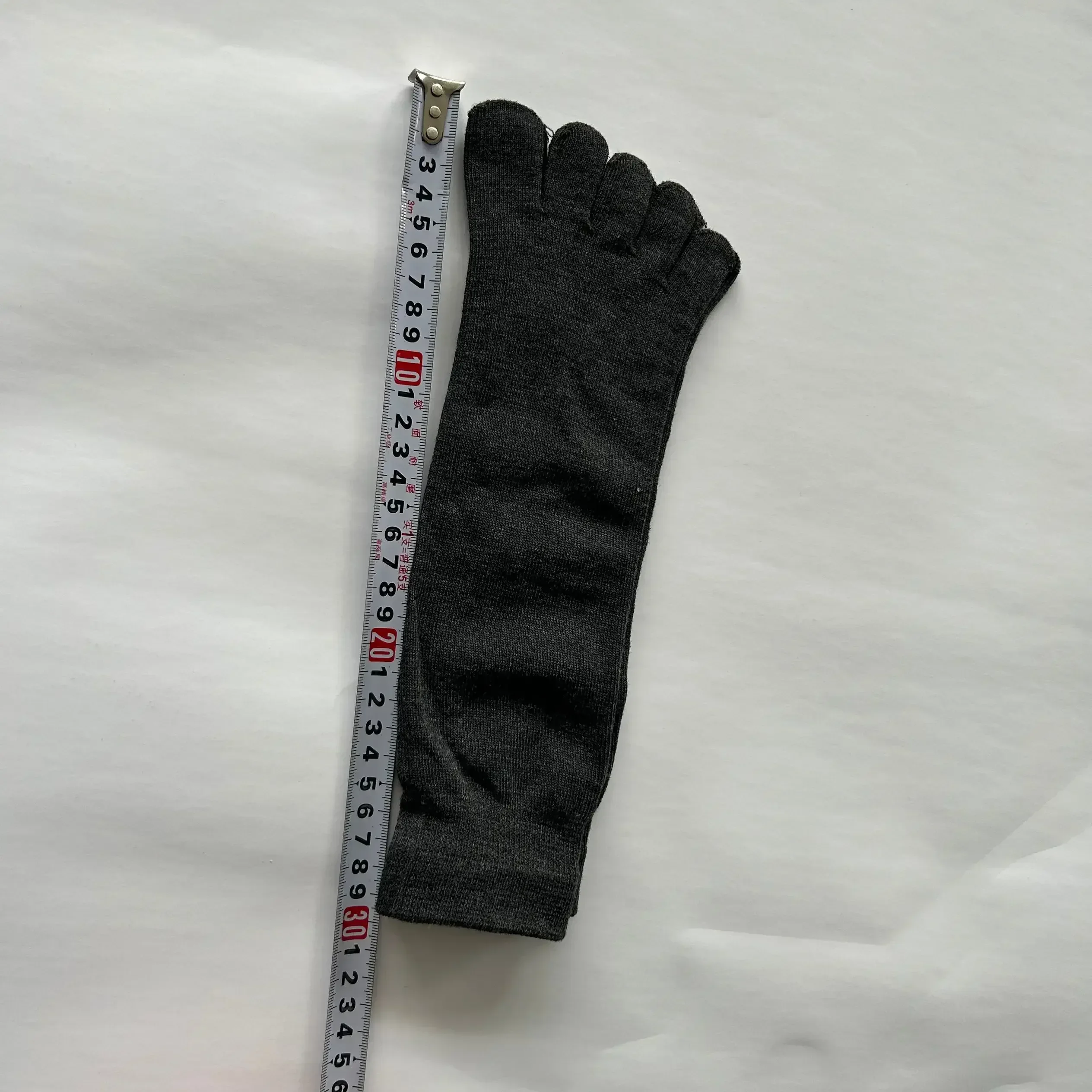 5 Paar einfarbige Fünf-Finger-Socken für Herren, einfache, geruchsbeständige und atmungsaktive Socken mit geteilter Zehenpartie aus Baumwolle
