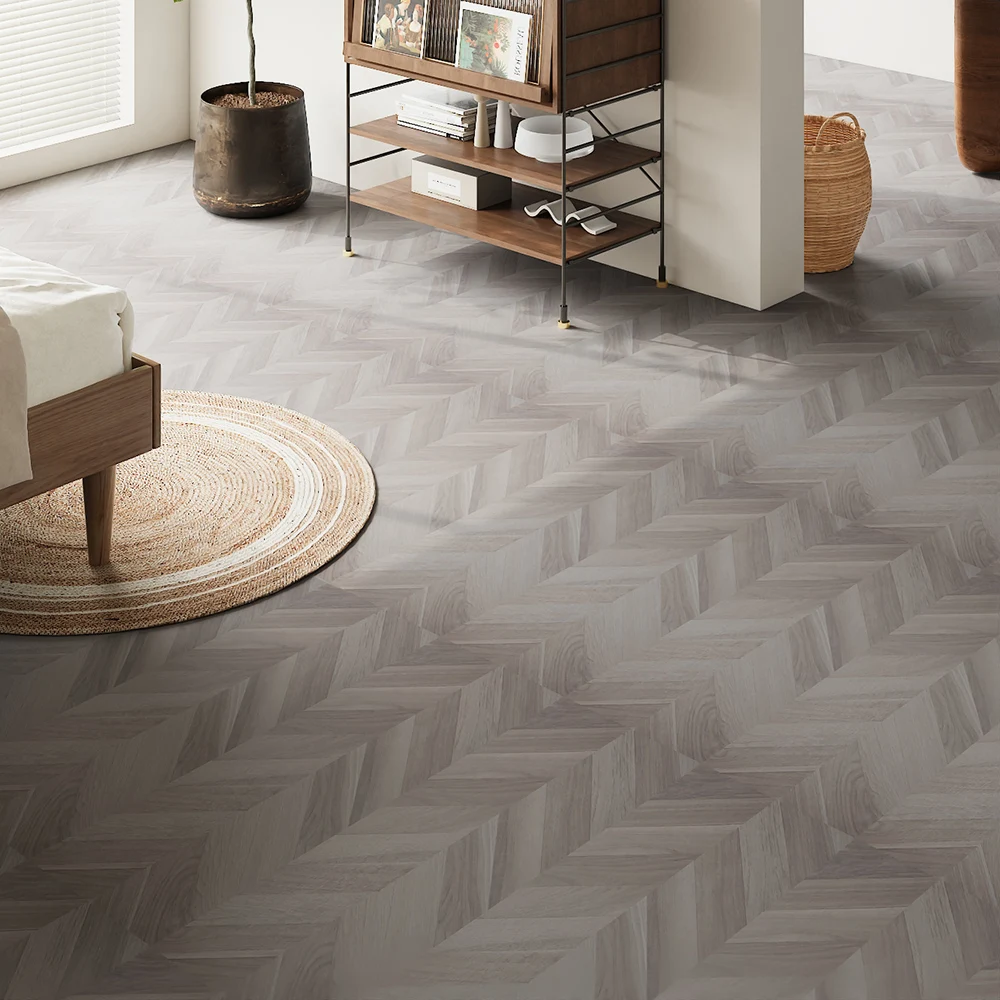 【Breeins】36Pcs Chevron Self-Adhesive PVC Flooring Planks Home Decoration DIY
