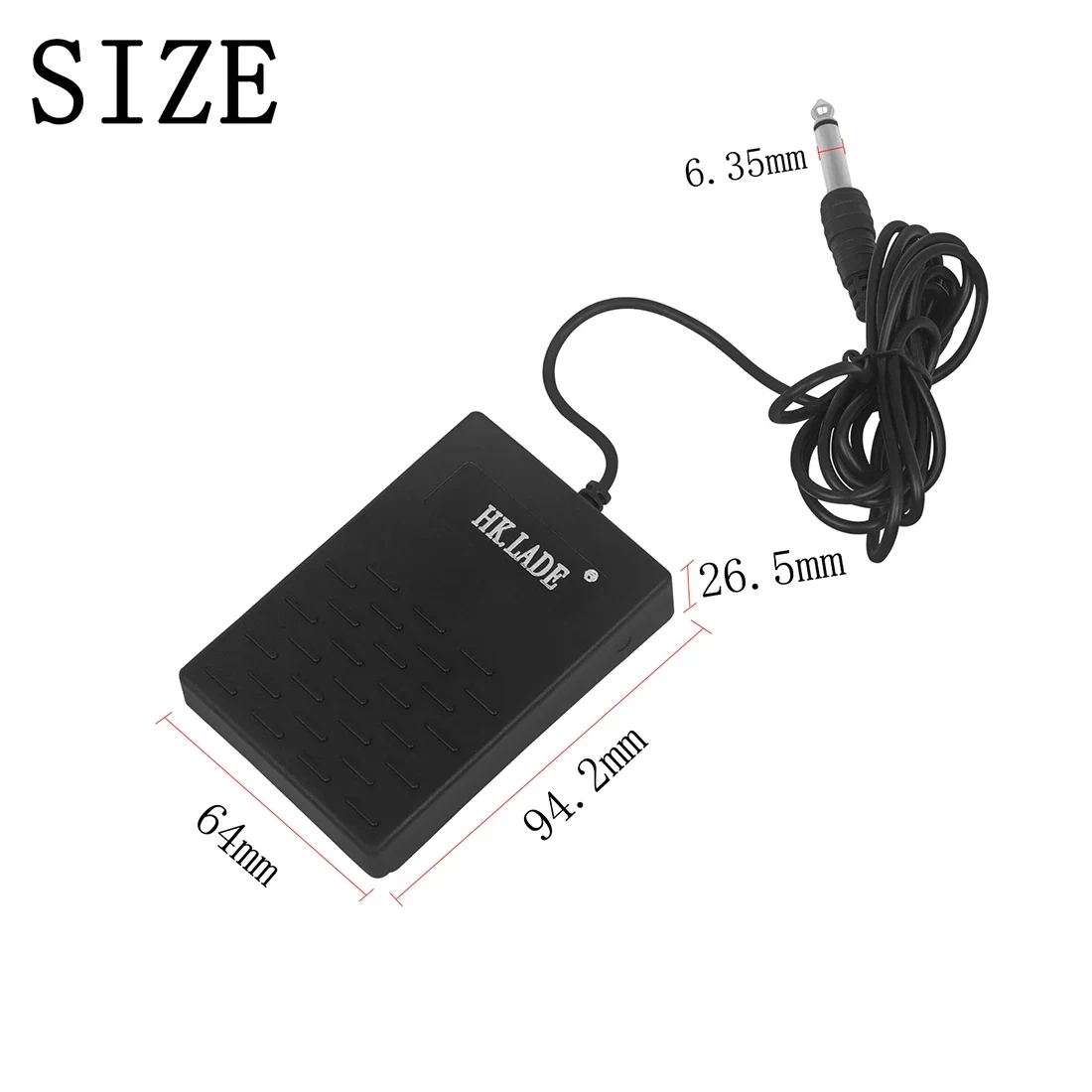 HK-LADE เปียโนไฟฟ้า DELAY Pedal DELAY Effect 6.35 มม.Delay Connector เปียโนอิเล็กทรอนิกส์เหยียบ Sensitive Response Instrument Part