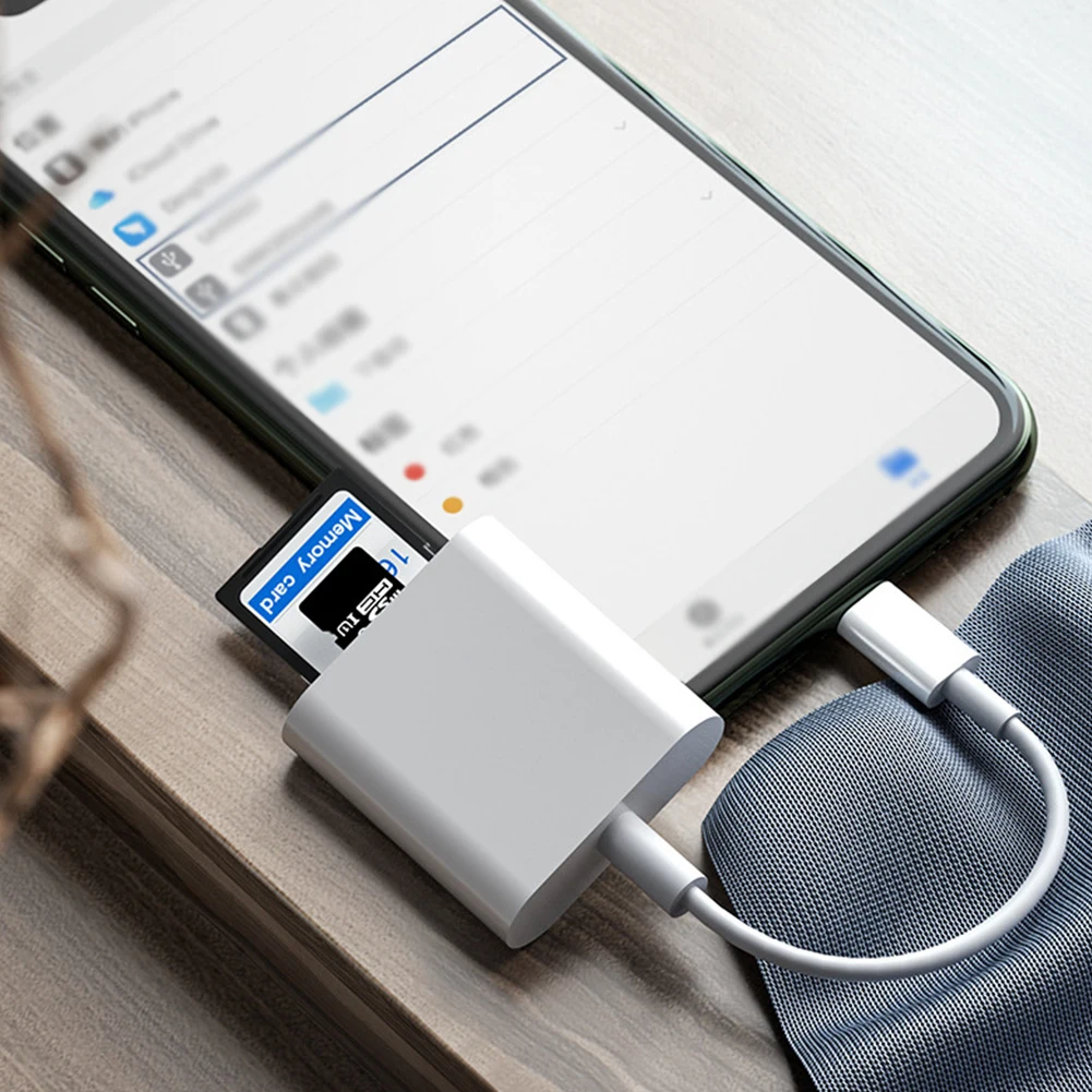 2 in 1 OTG Type C Card Reader USB Flash Drive SD TF Cardreader for iPad Tablet Type C to Smart Memory Card for