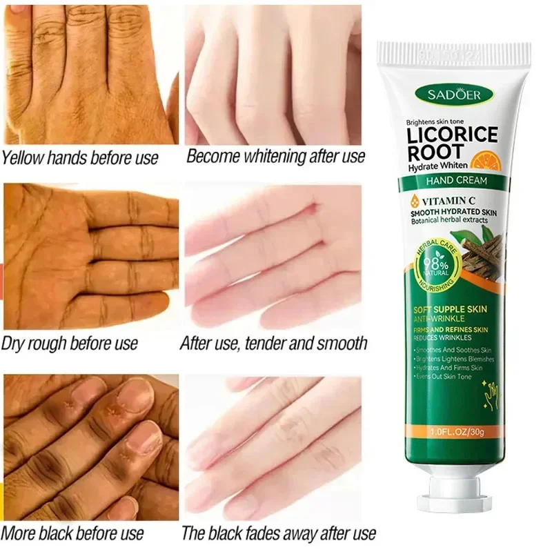 Fast Whitening Dark Knuckles Cream Brighten Hand Cream Lighten Melanin Stains Corrector Hand Anti Crack Soften Moisturize Produc