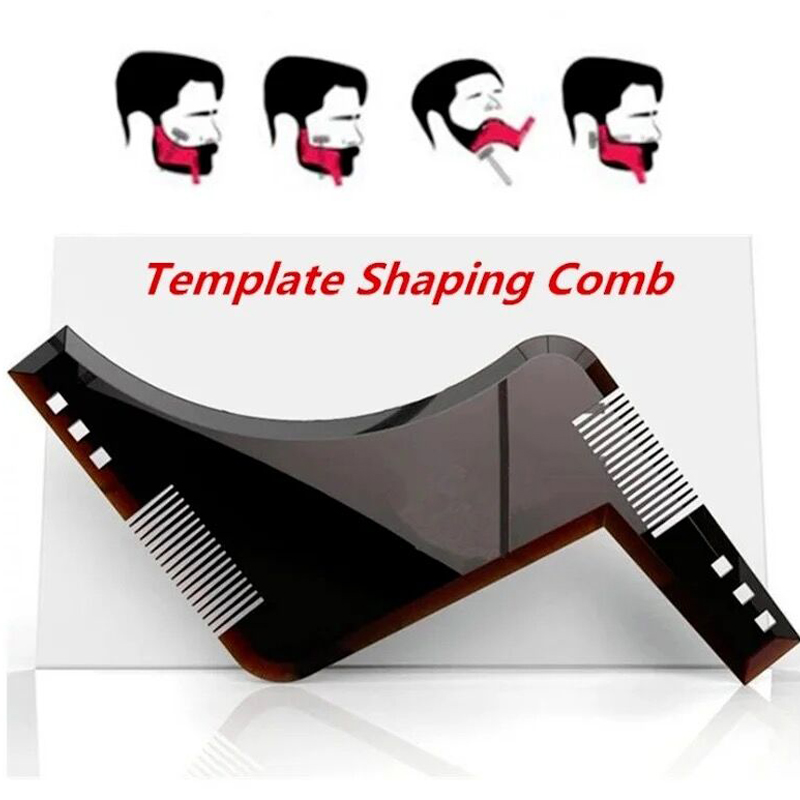Beard Shaping Template Shower Salon Beard Shaving shave Shaping style styling comb care brush Tool