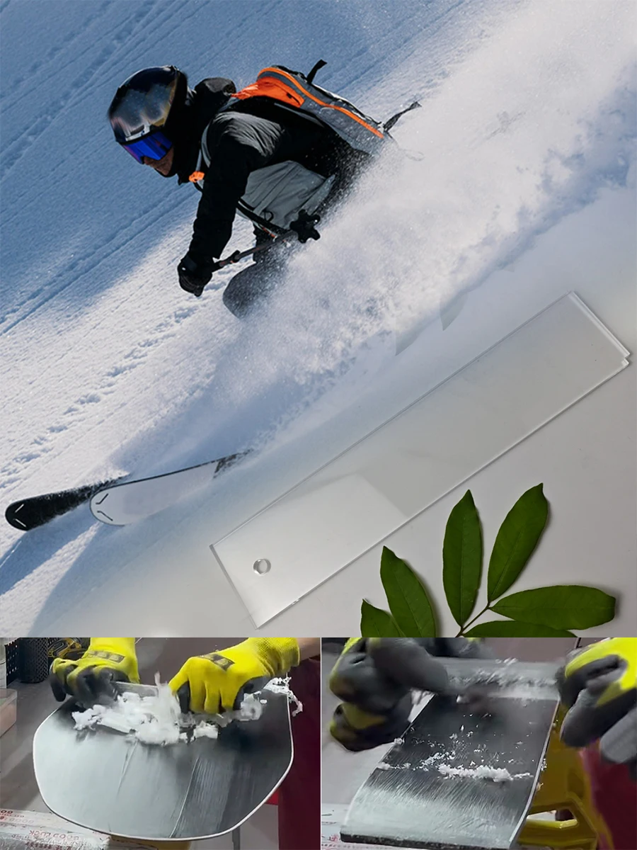 Podwójna deska Narzędzia do usuwania wosku Narzędzia narciarskie, Skrobak do wosku do snowboardu Wycieraczka do konserwacji snowboardu, Skrobak do wosku do snowboardu