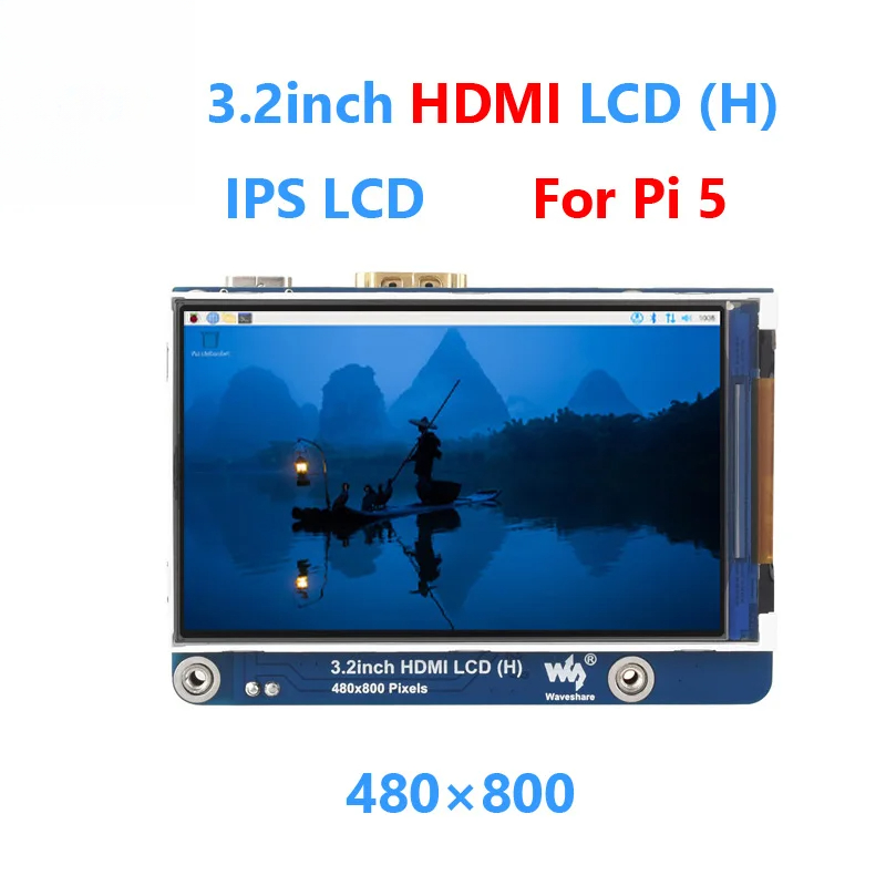 3,2 Zoll-HDMI-LCD-(H) Raspberry Pi 3,2 Zoll HDMI LCD IPS-Display 480 x 800 auch für andere Mini-Computer