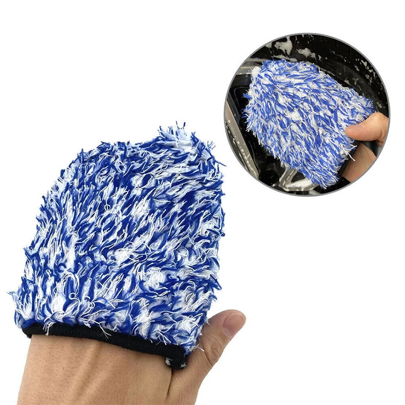 Luvas de lavagem de carro de microfibra SEAMETAL Luva de limpeza de aro de cubo de roda automática Luva de lavagem de espessamento ultramacio para cuidados com detalhamento de carro
