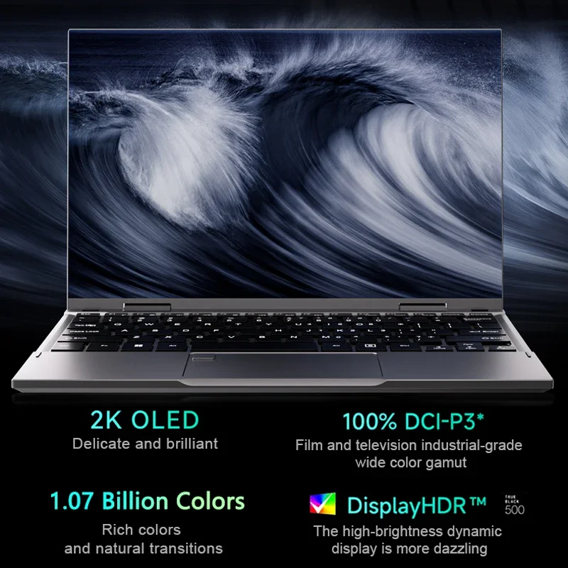 Laptop Intel N95 da 10,95 pollici 360 °   Flip OLED Touch Screen Corpo in lega di alluminio Windows 11 16GB DDR5 RAM 2TB SSD ROM
