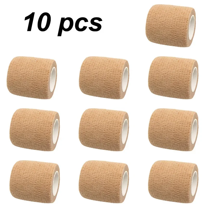 Beige kleurrijke sport zelfklevende elastische bandage wrap tape 4,8 m Hansaplast voor kniesteunpads vinger enkel palm schouder