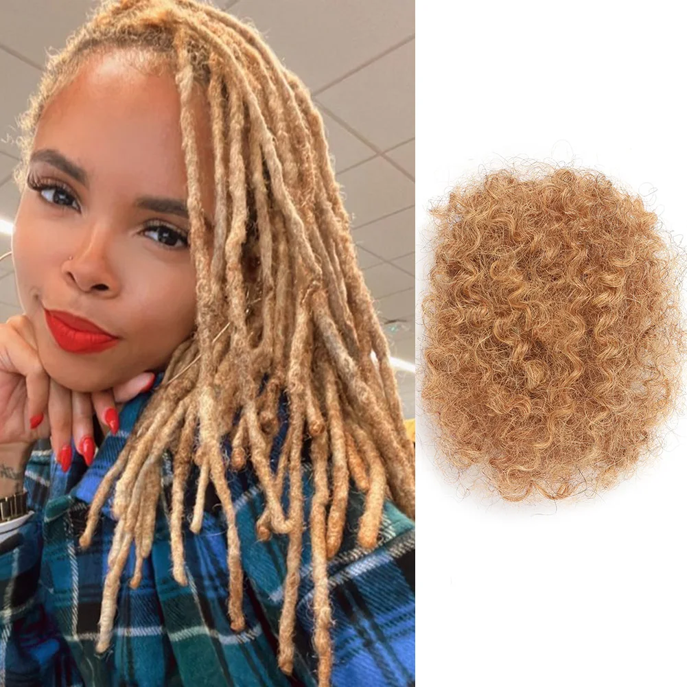 27 #   Afro kinky em massa 100% extensões de cabelo humano reggae tranças sujas brasileiro natural crochê cabelo dreadlocks