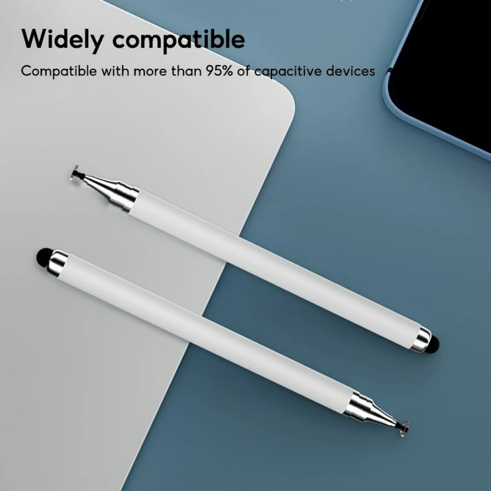 1/2 個 2in1 ユニバーサルスタイラスペンタブレットモバイル Android ios 電話 iPad アクセサリー描画タブレット容量性スクリーンタッチペン