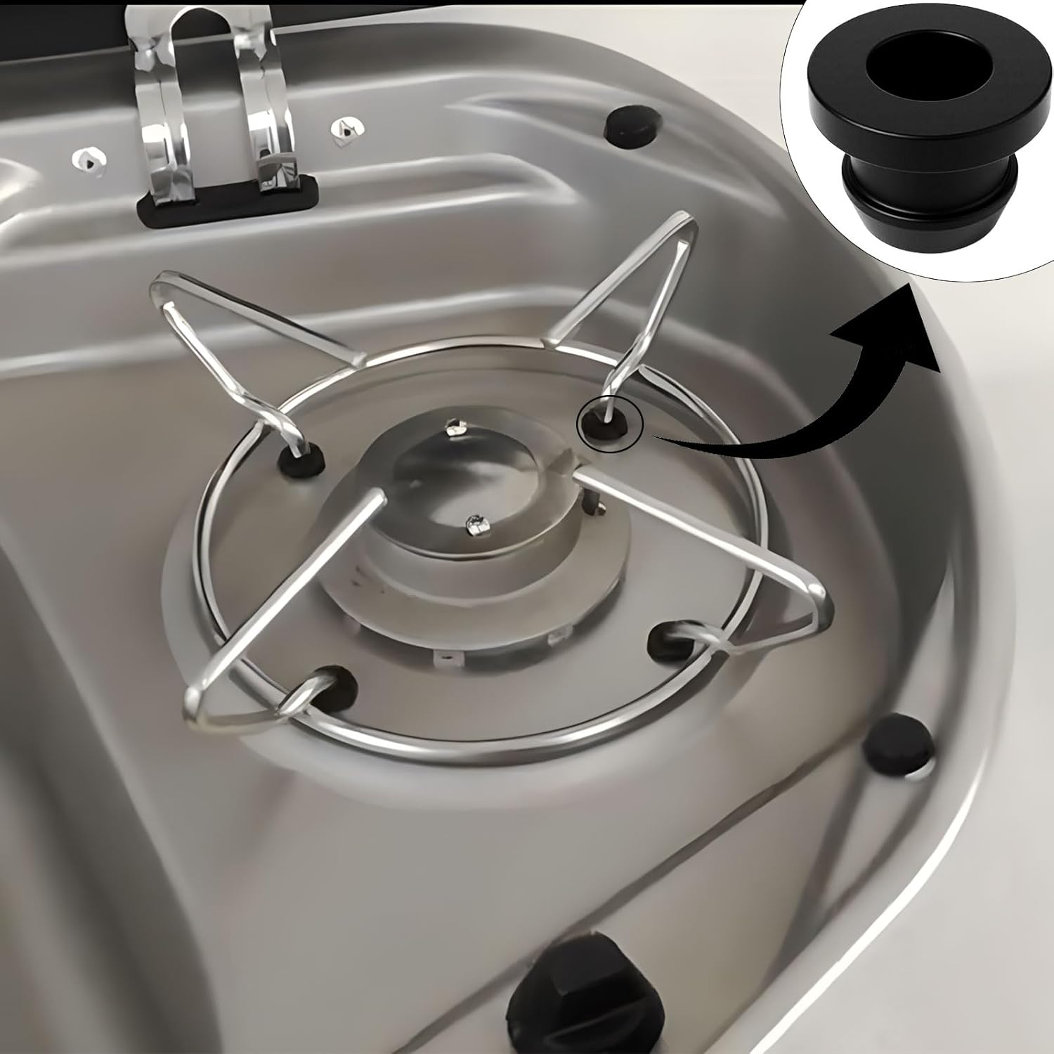 16PCS Smev Dometic Grommet Sleeve Pan Hob Support Motorhome Caravan Camper 44990000122 Van Camper Trailer Accessories