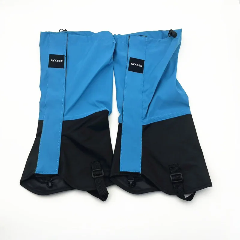 1 Pair Waterproof Leg Covers Elastic Strap Long Tube Legs Protection Hiking Skiing Climbing Trouser Shoes Cover Durable Bandage