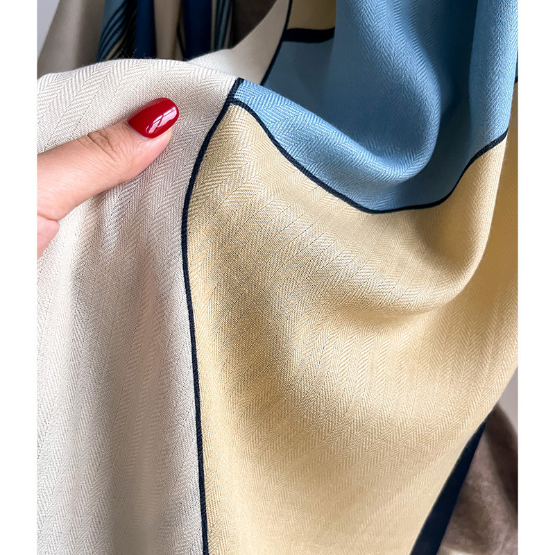 高級ブランドスカーフウールコットンショールレディラップ大パシュミナヒジャーブヘッドバンドスカーフ秋冬 Bufanda スカーフビーチストール