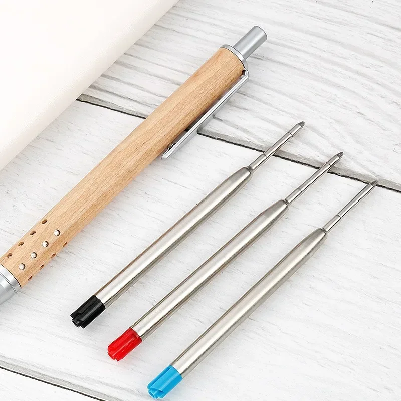5/10/20pcs L:3.9 ในปากกาลูกลื่นเติมสําหรับ Parker ปากกา Medium Point สีฟ้าสีแดงแท่งหมึกสีดําสําหรับเขียนสํานักงานเครื่องเขียน