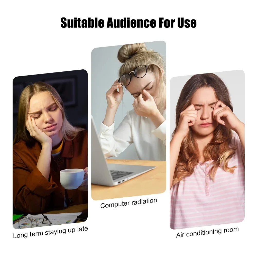 Heated Eye Mask,USB Eye Mask for Dry Eyes with Constant Heating Temperature, Warm Compress Heating Pad for Sleep Dark Circles