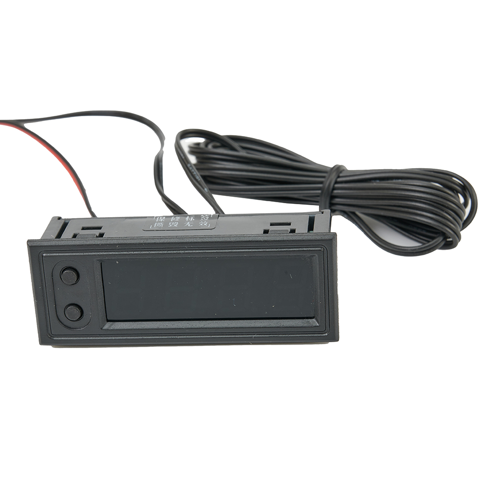 3in1 車の温度計電圧計時計 LED デジタル電圧計パネルメーター 12V 車電気自動車オートバイ内装部品