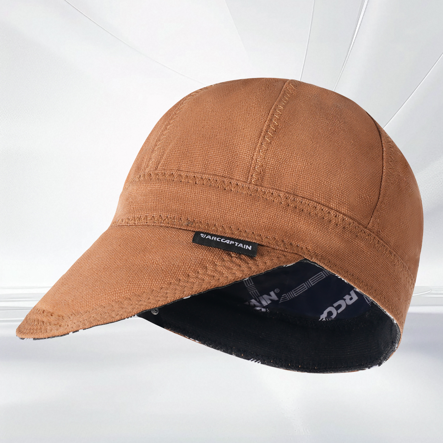 ARCCAPTAIN Сварочная крышка, двусторонняя 8-панельная противоожоговая защитная сварочная шапка, 10 унций, хлопковый огнестойкий рабочий капюшон для сварщика