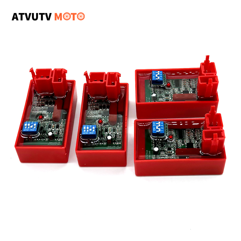 2/4 stücke AKT125 RX125 Cdi FT125 FT150 RACING CDI Mit DIP Schalter Für CG125 Cdi Racing SBR150 4000-12000RPM AC 6PIN CDI EINHEIT
