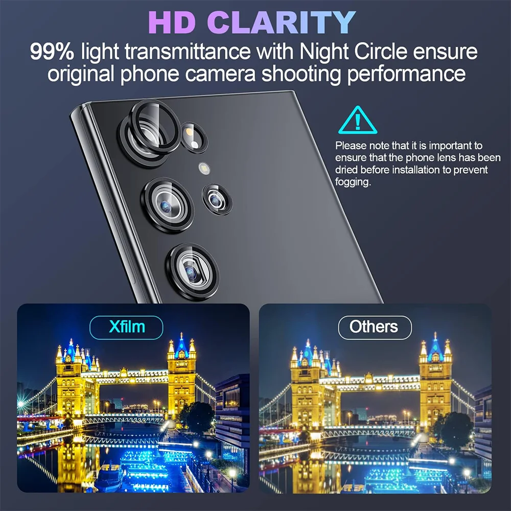 Kamera Metall Objektiv Ring Glas Fall Für Samsung Galaxy S22 S23 Ultra S24 Plus S25 Ultra Kamera Objektiv Screen Protector Objektiv Abdeckung