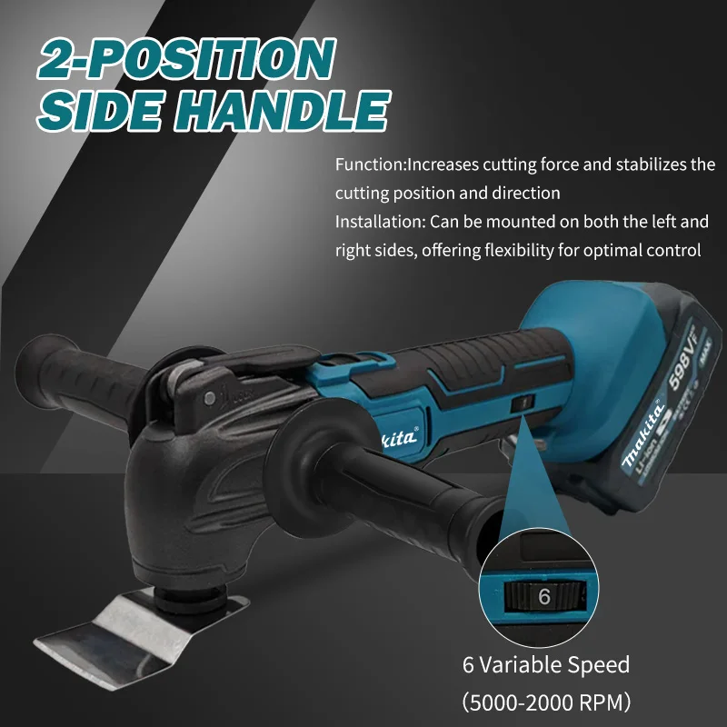 Makita Oscillating Multi Tool For 18V Battery Electric Saw Trimmer Oscillating Tool For Cutting Scraping Sanding Power Tool