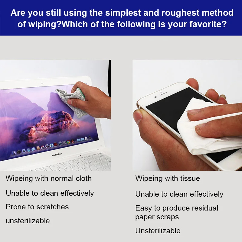 Mecânico hk5090 limpador antiestático sem poeira para celular tablet lente lcd vidro capa traseira reparação limpeza ferramenta de remoção de poeira