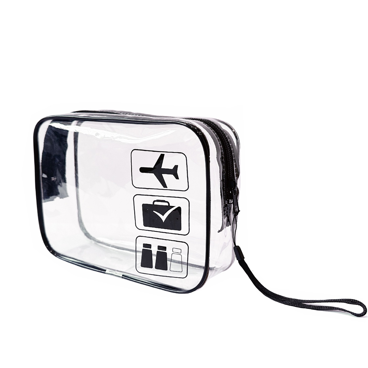 YANZAI Borsa per trucco trasparente con cerniera Scatola per organizer Uomo Donna Borsa per cosmetici trasparente da viaggio Borse per trucco da toilette impermeabili