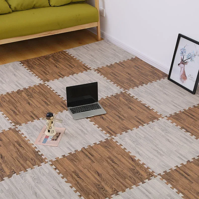 Tapete quebra-cabeça floobaby roomliving quarto impermeável antiderrapante emendado tapete móveis decoração do quarto do bebê