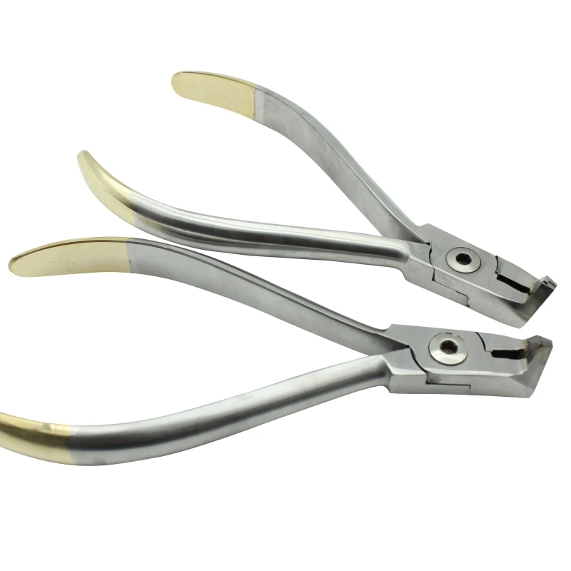 Alicate de corte de extremidade distal para odontologia, pinça dentária ortodôntica, fio de aço inoxidável, ferramentas de corte de filamento para dentista