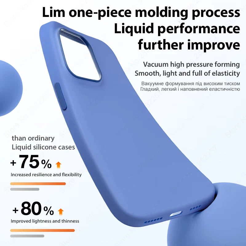 Funda de silicona líquida Original para iPhone 15 13 14 12 11 16 Pro Max, funda para iPhone 16 15 Plus, funda a prueba de golpes, accesorios para teléfono