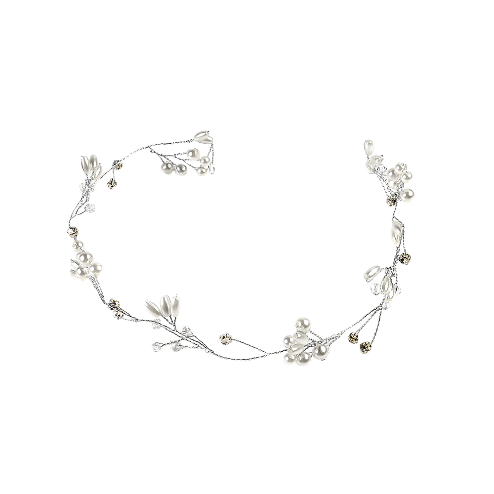 Fashion Bride Wedding Head Jewelry Crystal Pearl Hair Belt Bridal Hair Accessories Wedding Headdresses For Girlfriend