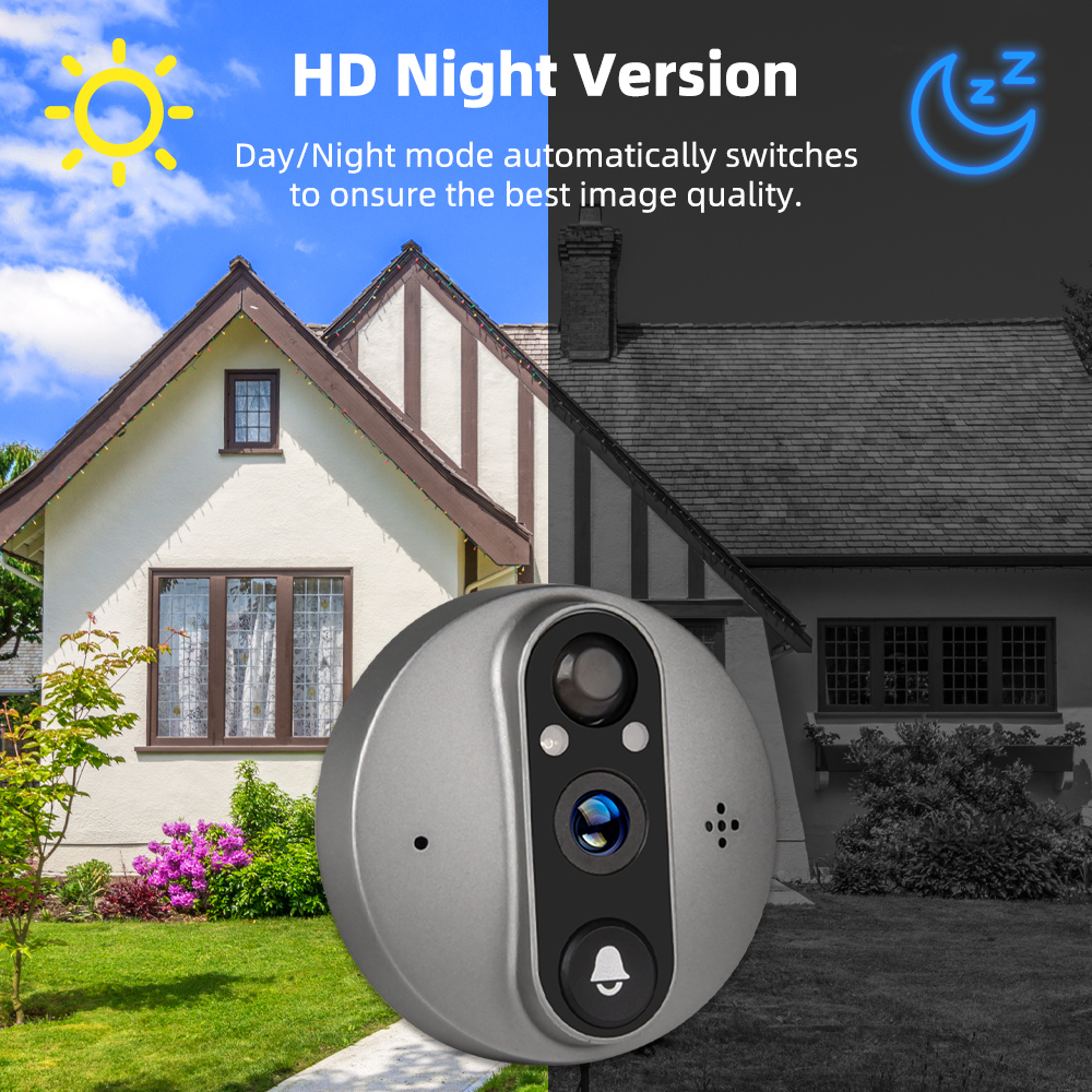Alexa Google Tuya Smart Life Wi-Fi 3MP с батарейным питанием Peepoles цифровой глазок Magic Viewer дверная камера детектор движения глаз