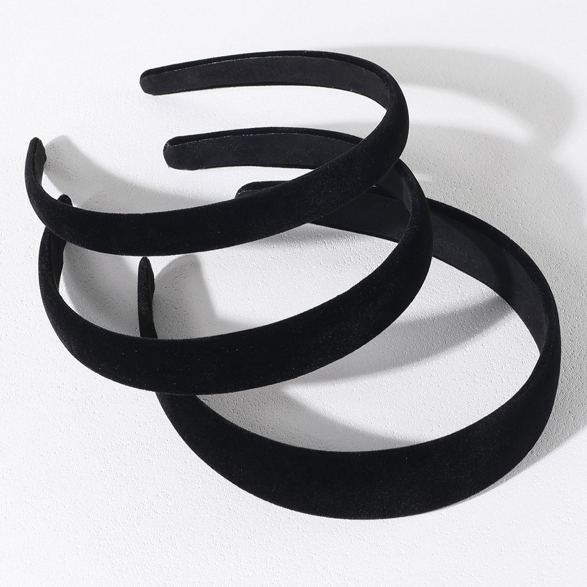 1/3 pçs simples preto headbands para mulheres coreano menina faixas de cabelo elegante cocar diy hairband 1.5/2/3cm acessórios para o cabelo feminino