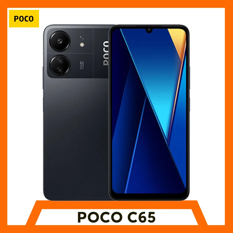 Versione globale POCO C65 MediaTek Helio G85 6,74" Display Dot Drop 50MP Fotocamera 5000mAh Batteria grande Jack per cuffie da 3,5 mm