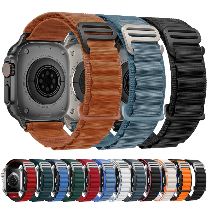 correa apple watch 40 mm correas apple watch de 44mm correas para apple watch Correa Alpine para Apple Watch Band Ultra 2 3 correa de reloj 45mm 49mm 42mm 46mm 44mm 41mm 40mm pulsera Iwatch Series 11 9 8 7 SE 10