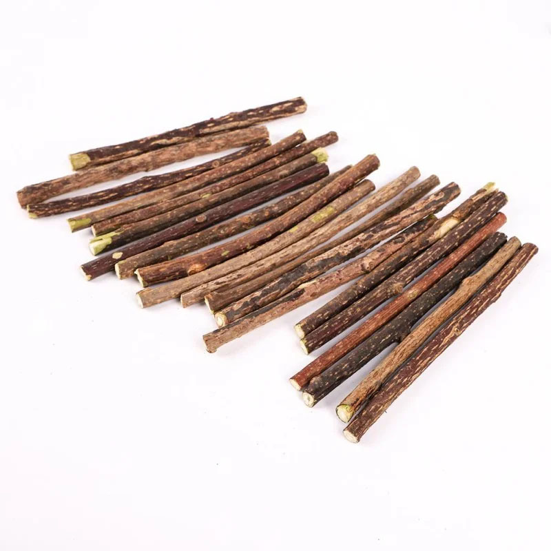 10/15/20 pçs/lote catnip vara pet gato molar brinquedos de madeira natural polygonum varas limpeza dos dentes aliviar o tédio lanches mastiga brinquedos