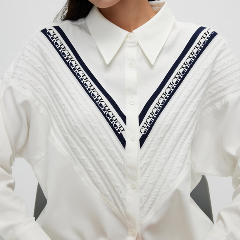 Camiseta feminina de malha listrada, peito único, monocromática, moda casual, estilo de rua, senhoras do escritório, nova