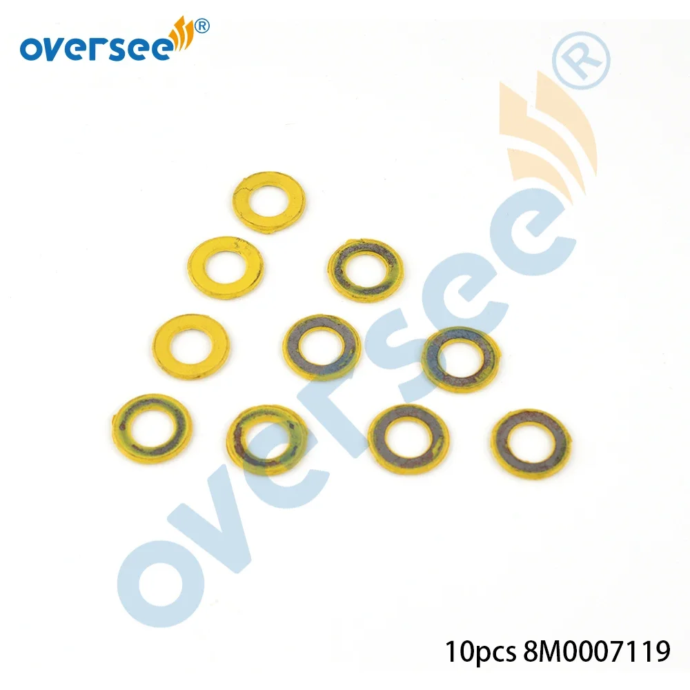 8M 0007119   Ölablassschraubendichtung/Unterlegscheibe für Mercury Mercruiser Quicksilver 25–60 PS 4-Takt-Außenbordmotor 26–8 m 0007119   10 Stück