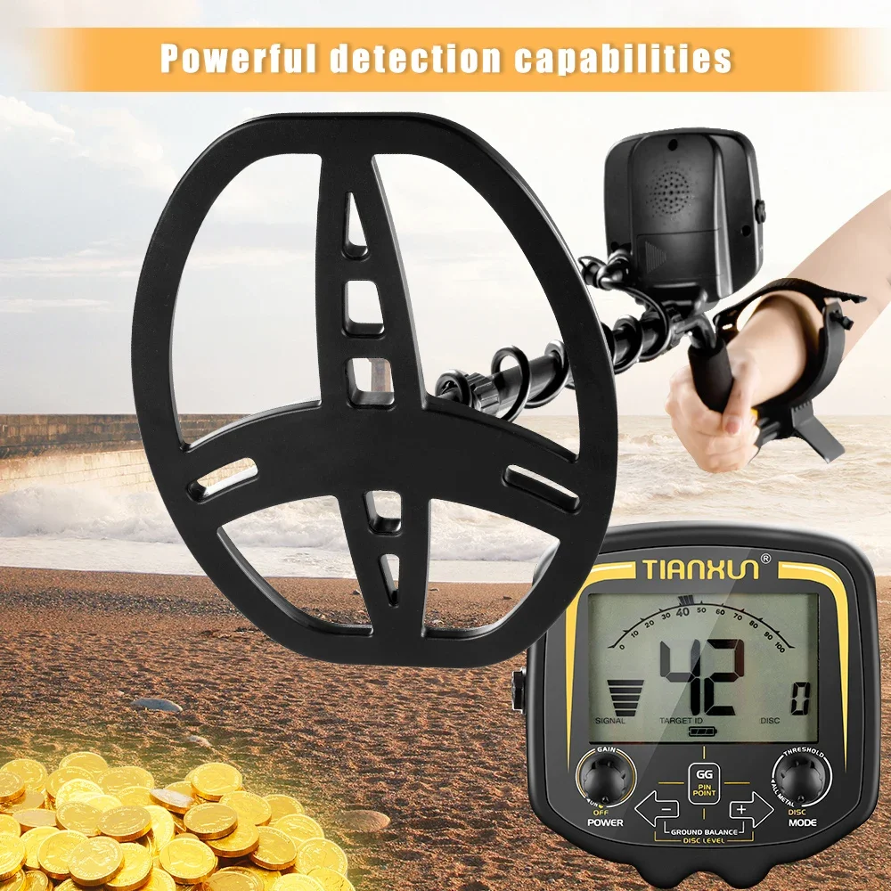 Profissional tianxun TX-850 detector de metais profundidade subterrânea à prova de água scanner detector de ouro caçador de tesouros