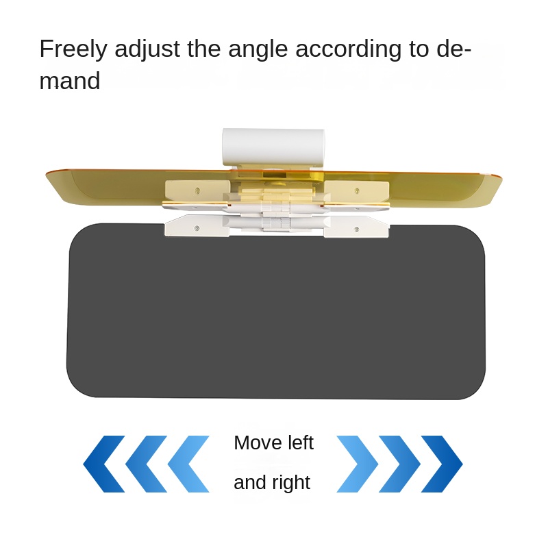 Car Sun Visor Goggle Clip-on Anti-UV Anti-Dazzle Sun Visor Clip-on Extender Rotatable Vision Safety Driving At Night Accessories