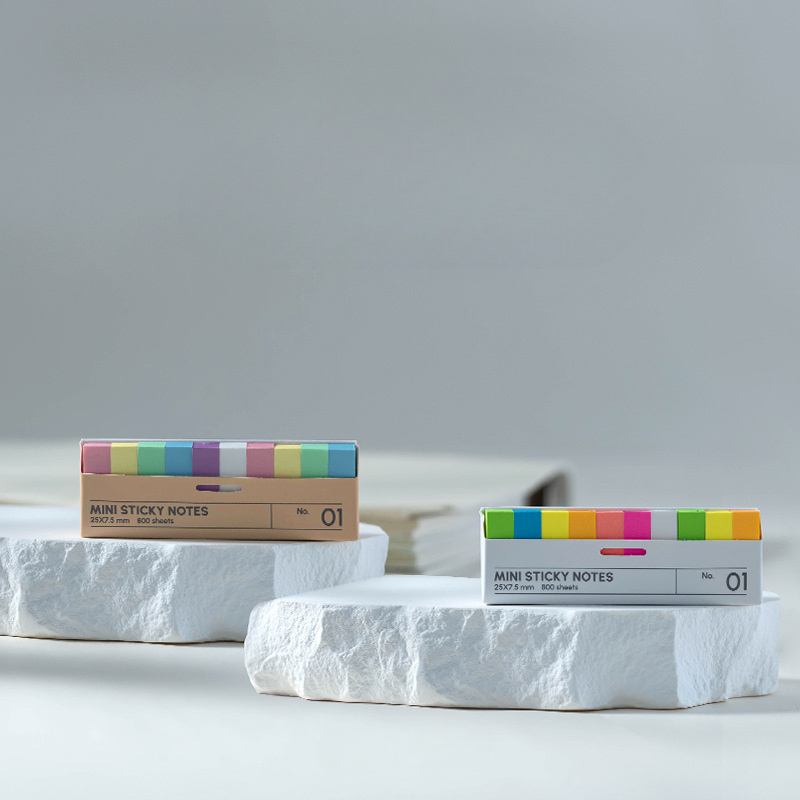 800 boxed sticky notes, index labels, reading sticky notes, index stickers, transparent waterproof sticky notes