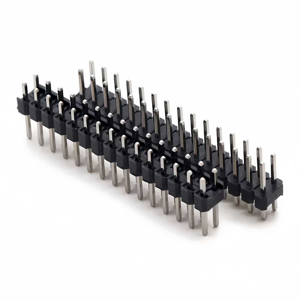 2.54mm Double Row Male 2~40P Breakaway PCB Board Pin Header Connector Strip Pinheader 2 * 2/3/4/6/8/10/12/15/20/40P For Arduino