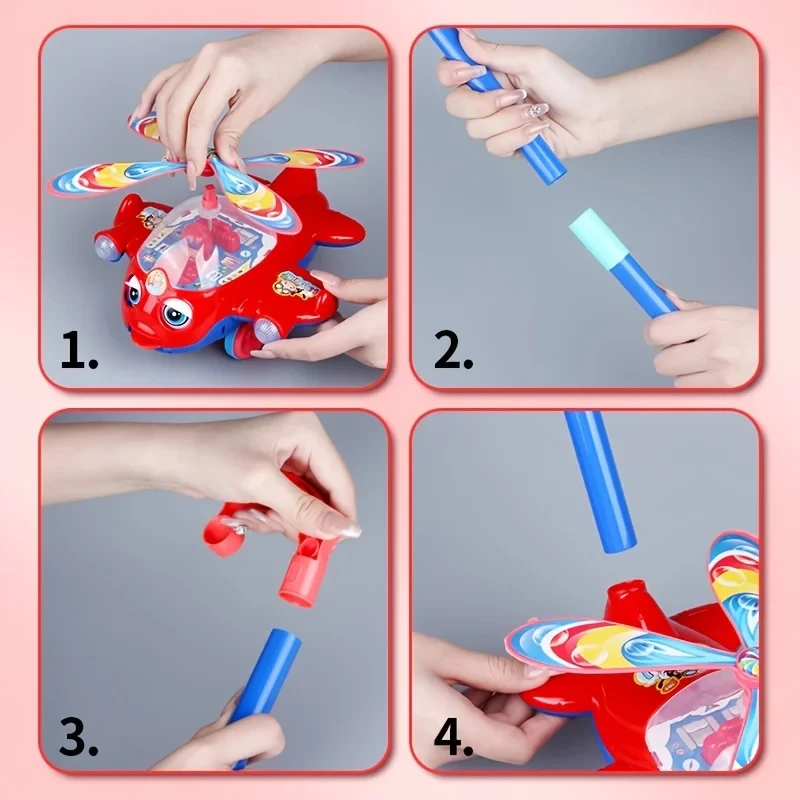 Baby Walker ของเล่น Hand Push เด็กวัยหัดเดินของเล่นเครื่องบินของเล่นรถ Push Along เดินของเล่นสําหรับเด็กเด็กชายหญิงกลางแจ้ง
