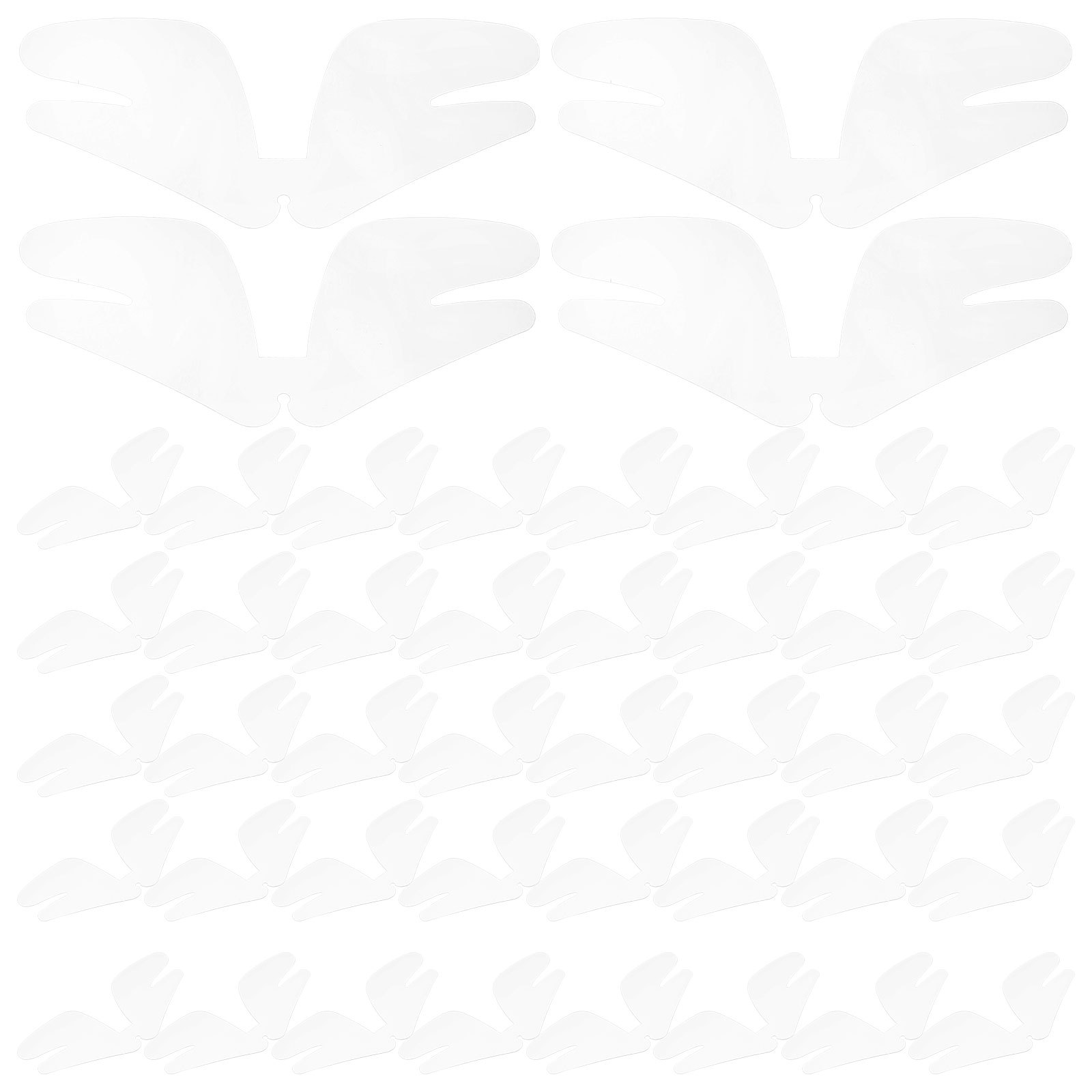 100 stks Vlinder Transparant Shirt Kraag Shaper Ondersteuning Voor Mannen Overhemden Kraag Inserts Shaper