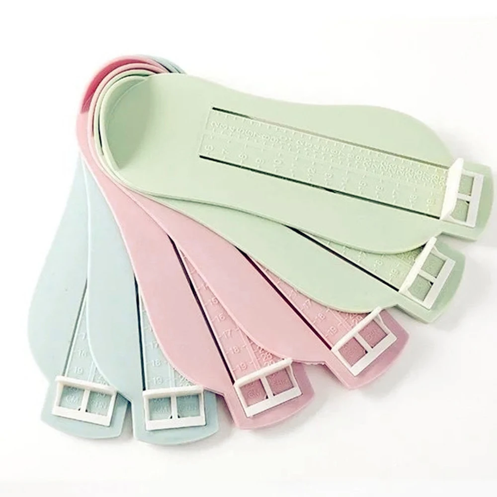 Medidor de medida de pie para niños pequeños, herramienta de regla de medición de tamaño de zapatos, accesorios de regla de medición de longitud de pie para bebés y niñas