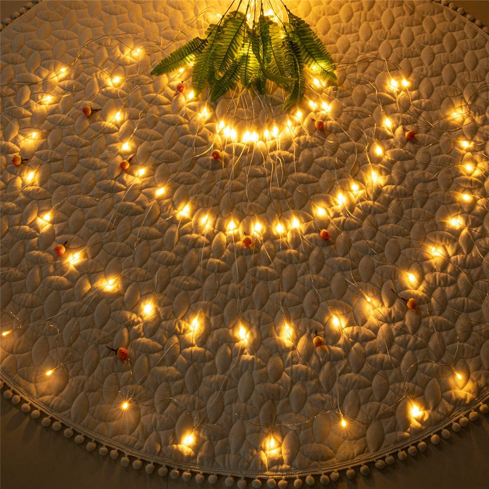 220 V Outdoor Weihnachten Net Lichter 8 Modi LED Mesh String Licht Anschließbare Lichterkette Garten Baum Hochzeit Party Dekorationen