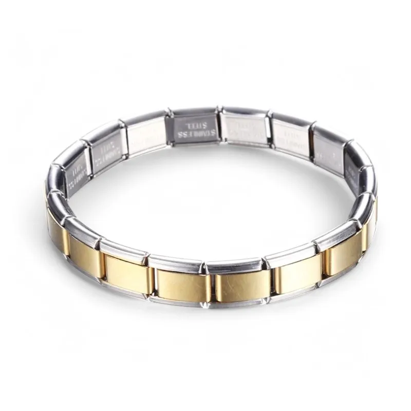 2025 nueva pulsera de acero inoxidable de moda Y2k para hombres y mujeres 9mm de ancho Color dorado brazalete negro joyería para niñas regalo de boda