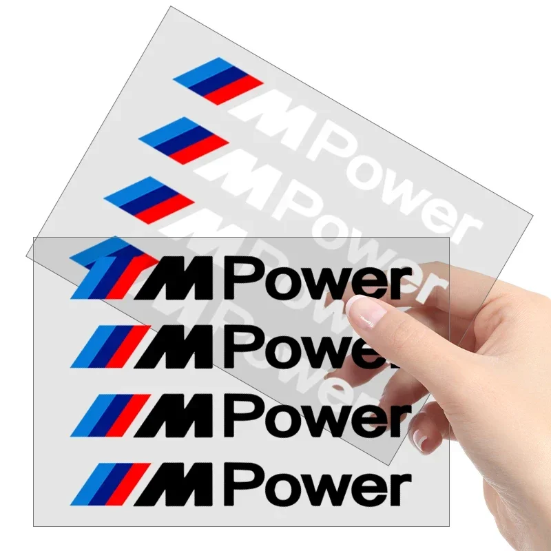 4 unid/set pegatina de puerta de coche cubierta resistente a arañazos pegatinas de manija de coche emblema para BMW M M3 M4 M5 X1 X5 X3 X7 X6 rendimiento