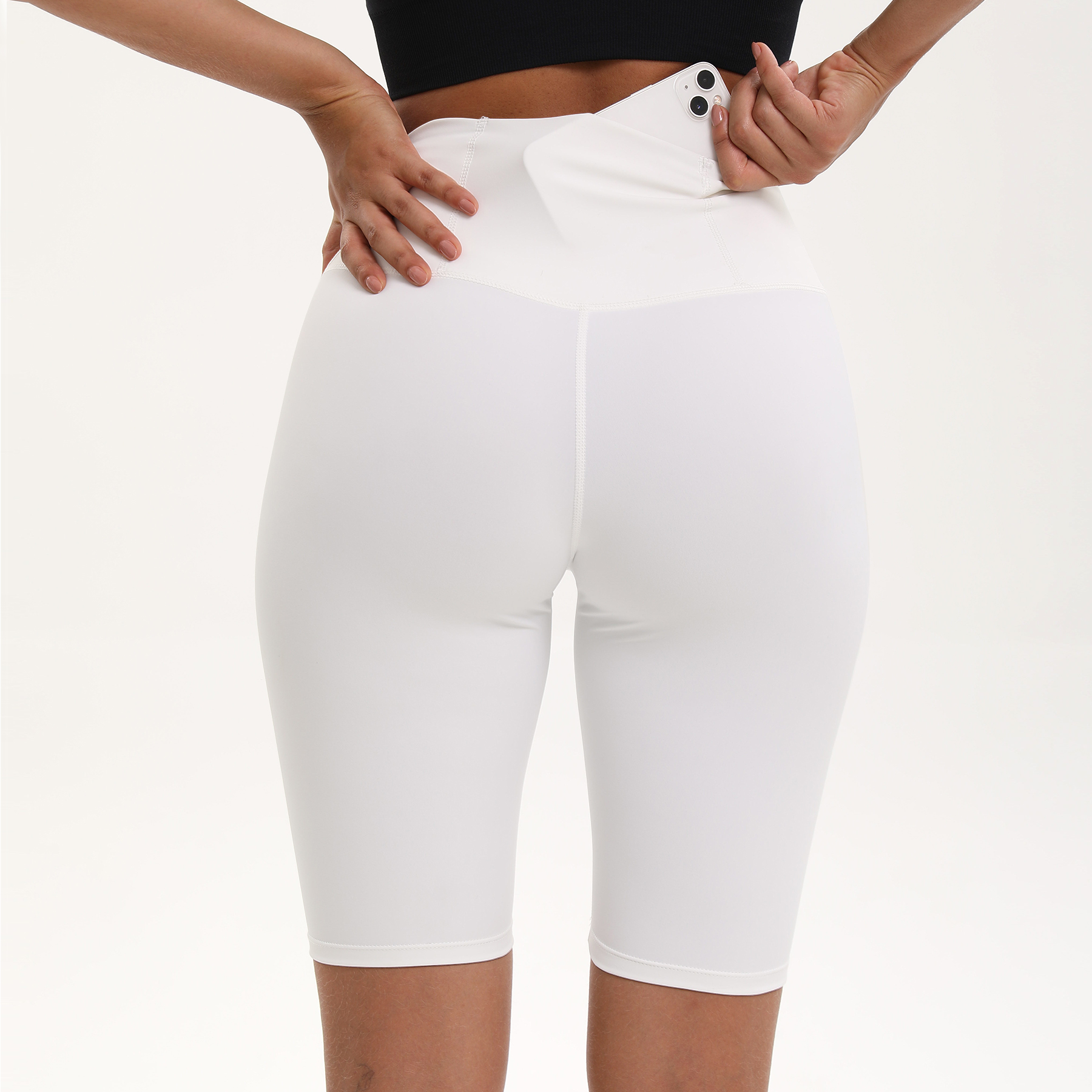 Pantaloncini sportivi da donna Pantaloncini da yoga a vita alta Slim Fit Butt Lift Palestra da corsa Pantaloncini alti elastici Pantaloncini fitness di alta qualità