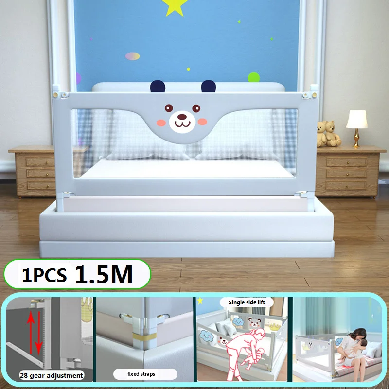 1 ชิ้นเด็กความปลอดภัยเตียง Barrier เด็กห้องนอนการ์ตูน Protector เด็ก Sleeping Anti-Fall Security Rail ป้องกันเด็กวัยหัดเดินรั้ว